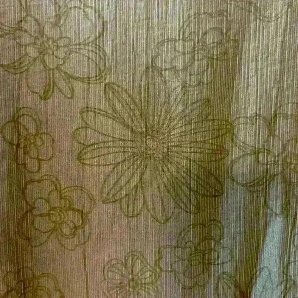 Green Floral Blouse with Ruffles - Picture 2 of 3